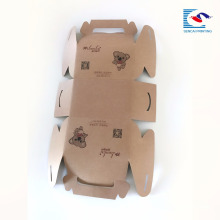 factory customized paper cake kraft box with handle